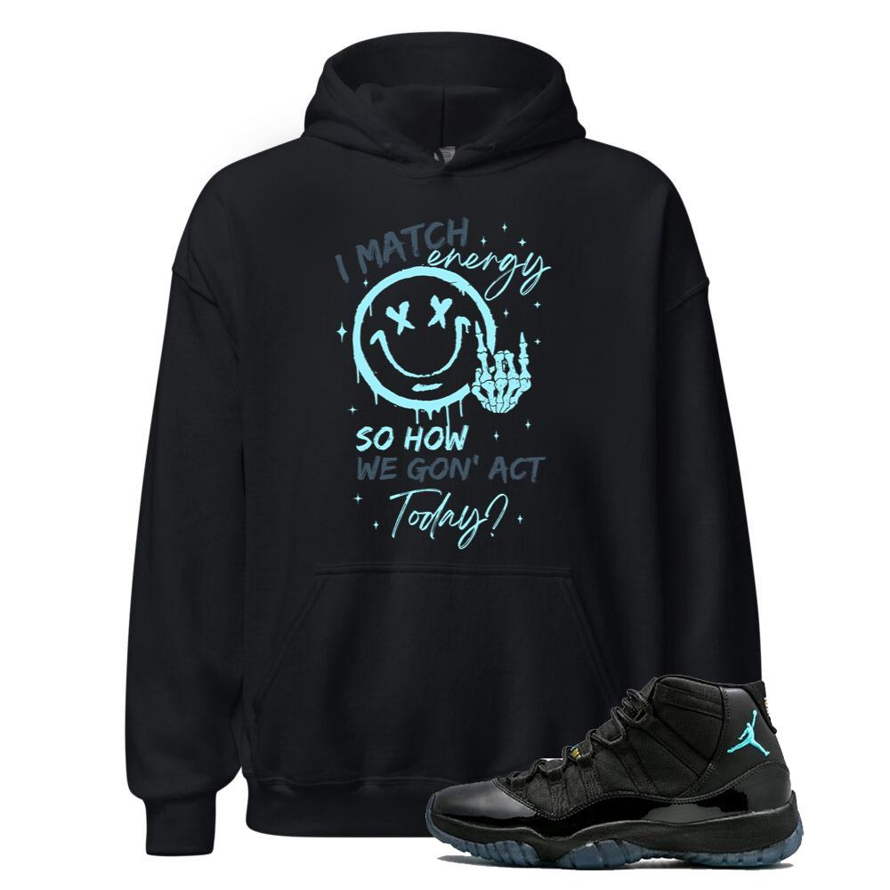 11 Retro Gamma Blue Hoodie To Match I Match Energy Hoodie 2025