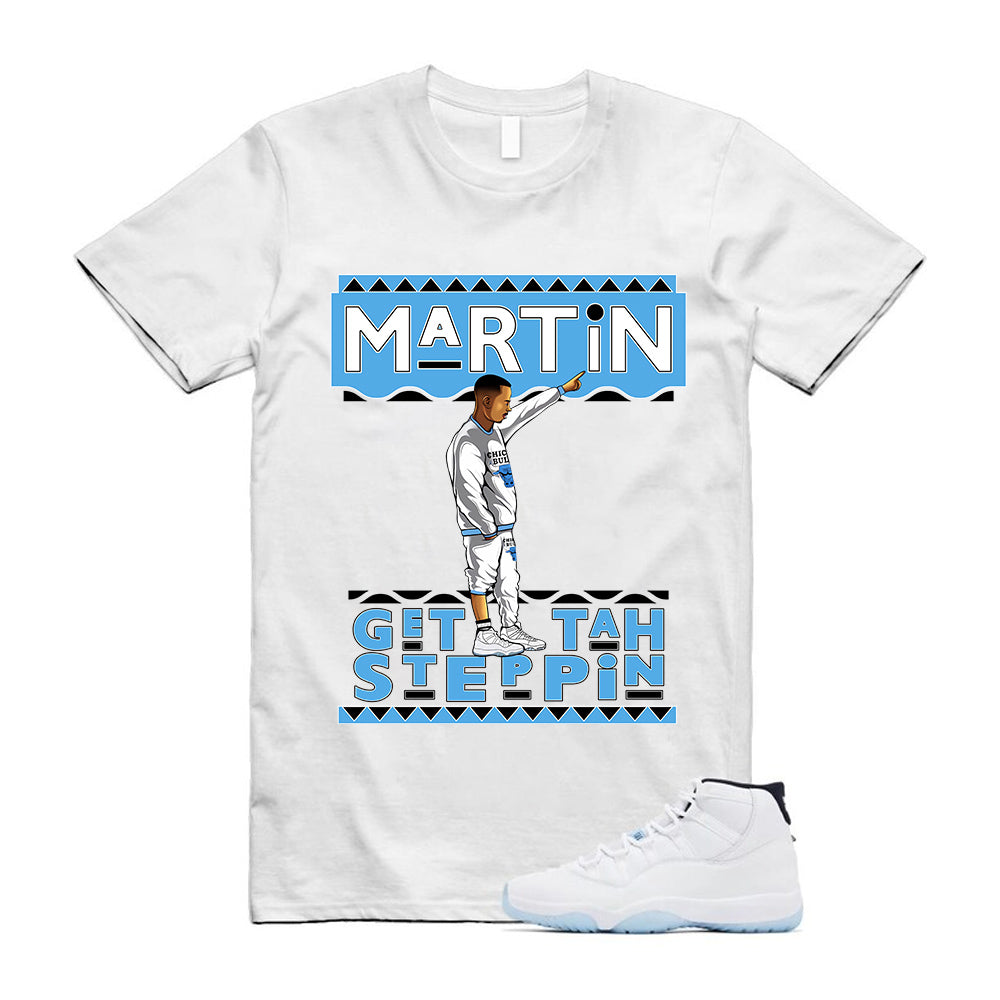 11 Legend Blue White Black Shirt To Match Martin Gd Steppin T-Shirt