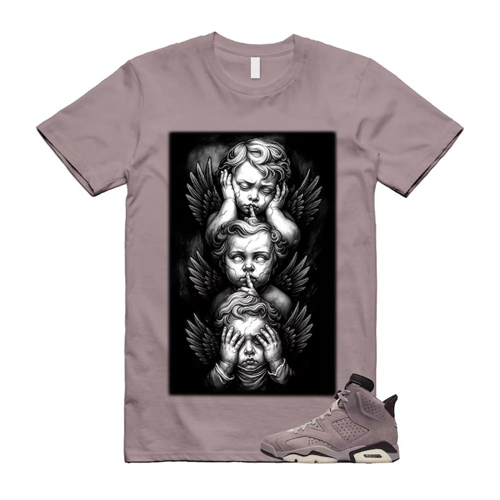 6 Smokey Mauve Black Diffused Taupe Cameo Rose Shirt To Match No Evil T-shirt 2026