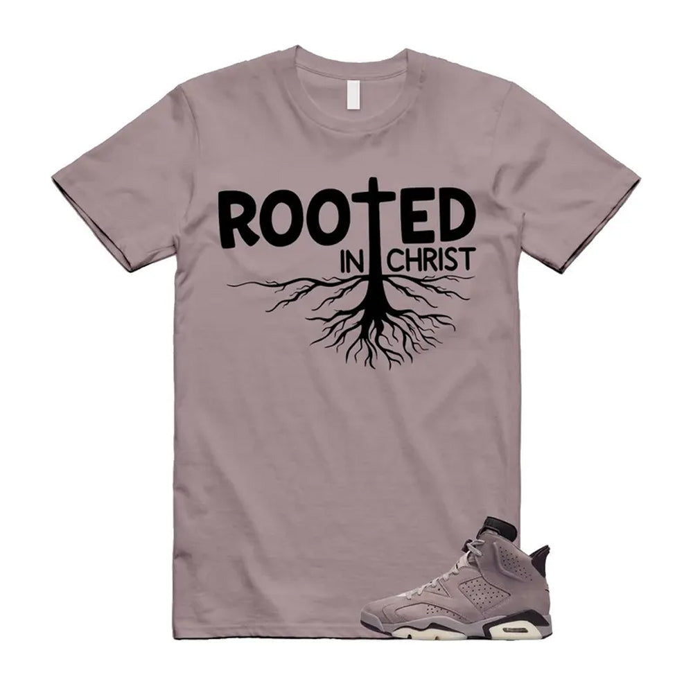 6 Smokey Mauve Black Diffused Taupe Cameo Rose Shirt To Match Rooted In Christ T-shirt 2026