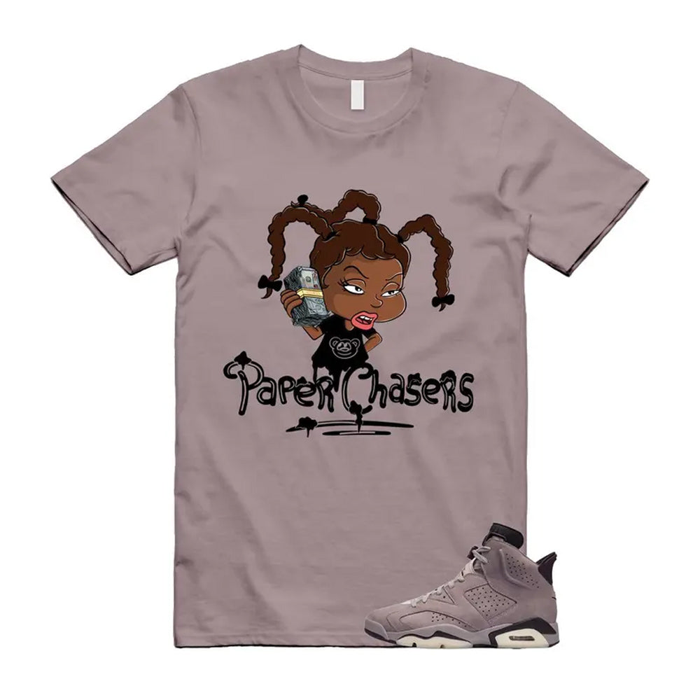 6 Smokey Mauve Black Diffused Taupe Cameo Rose Shirt To Match Paper Chasers T-shirt 2026