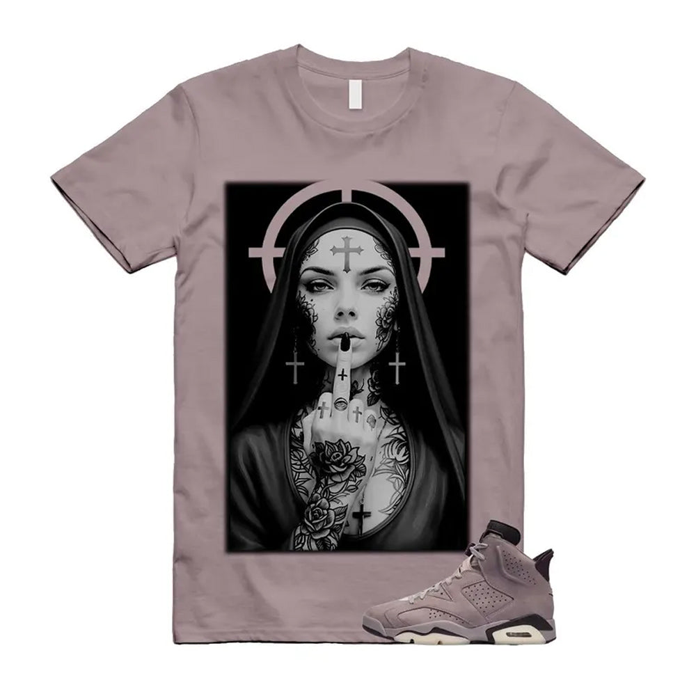 6 Smokey Mauve Black Diffused Taupe Cameo Rose Shirt To Match Nun T-shirt 2026