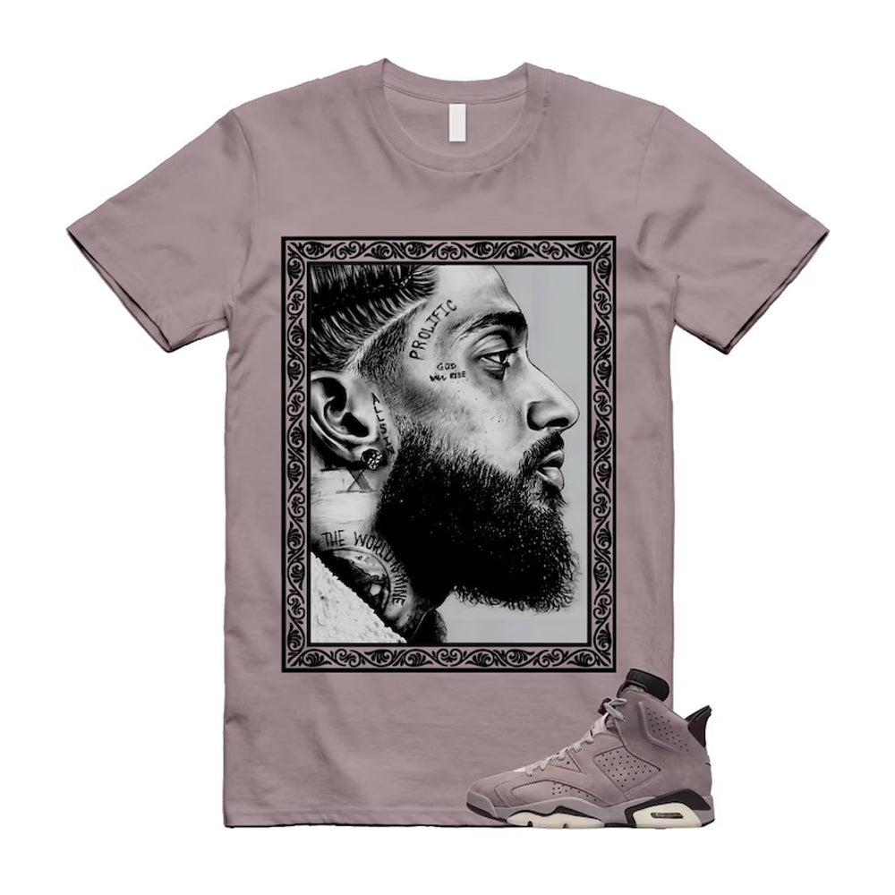 6 Smokey Mauve Black Diffused Taupe Cameo Rose Shirt To Match NIP T-shirt 2026