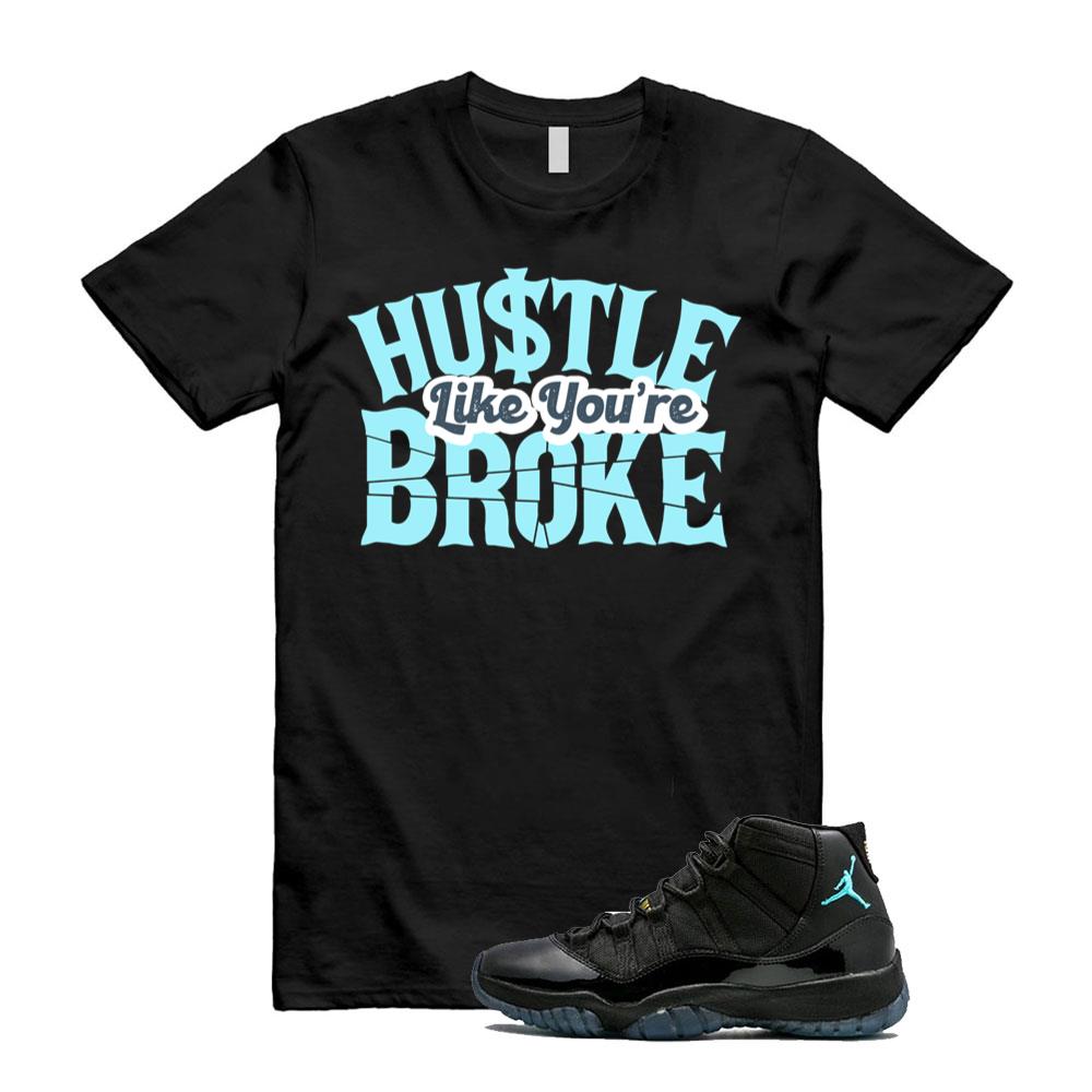11 Retro Gamma Blue Shirt To Match Hustle Like You're Broke T-Shirt 2025