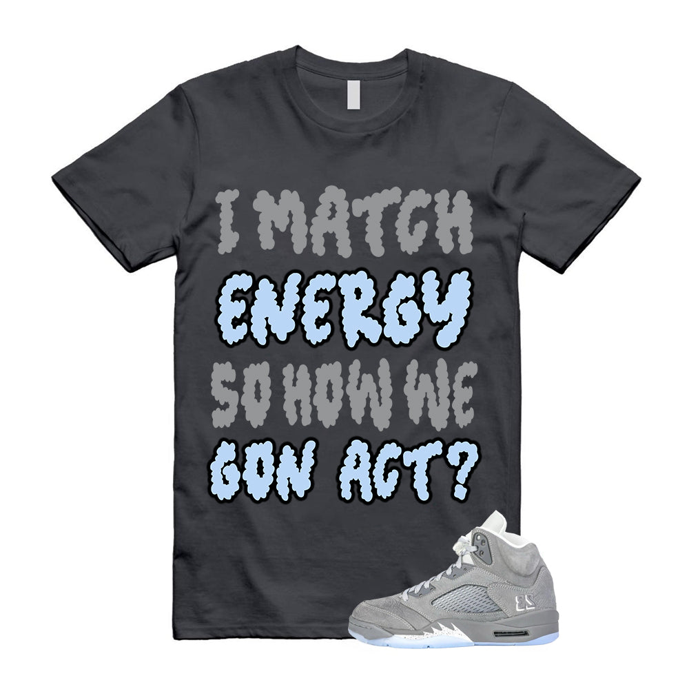 Air Jordan 5 Wolf Grey Shirt To Match I Match Energy T-Shirt 2026
