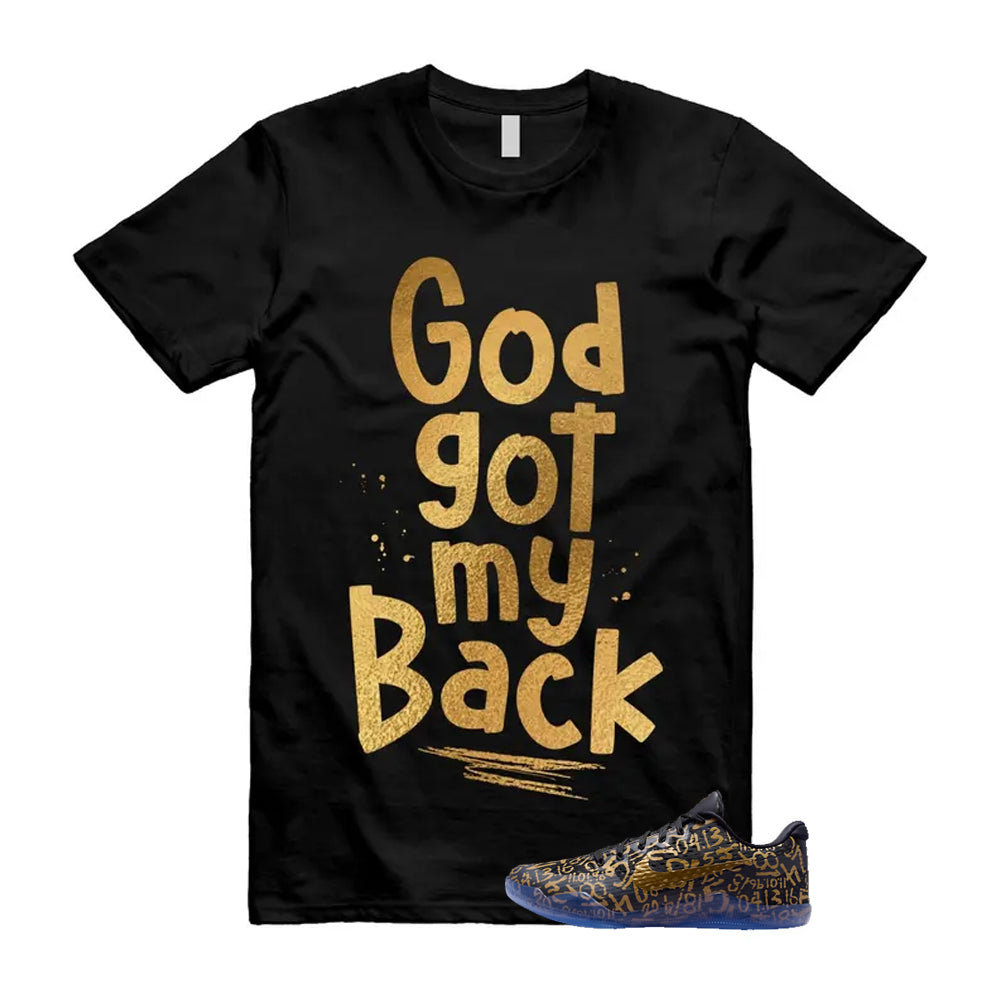11 Protro Black And Metallic Gold 2026 Shirt To Match God Got My Back T-Shirt