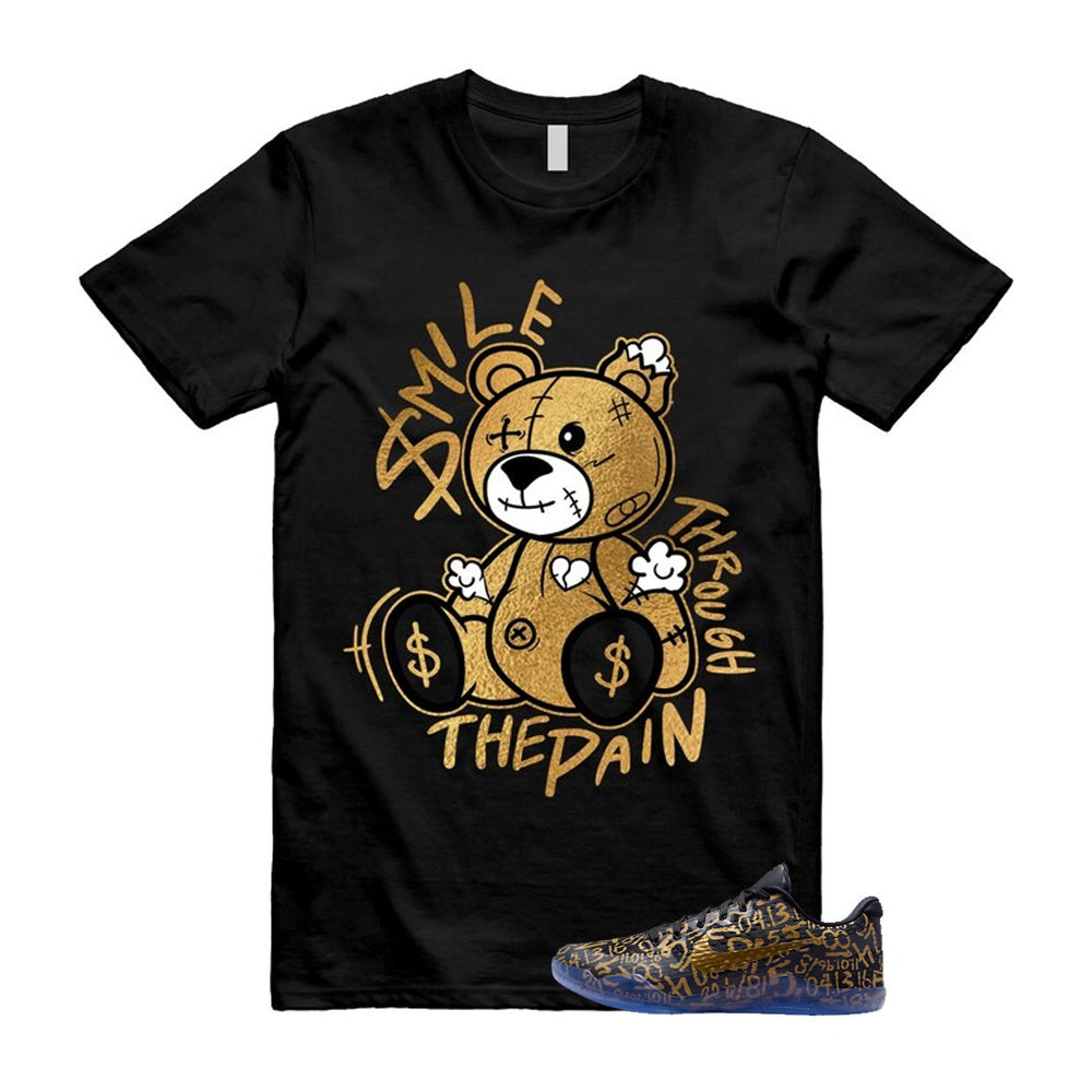 11 Protro Black And Metallic Gold 2026 Shirt To Match Smile Through The Pain T-Shirt