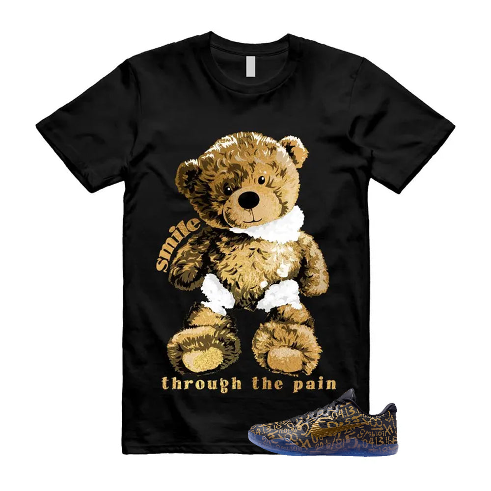 11 Protro Black And Metallic Gold 2026 Shirt To Match Smile Through The Pain T-Shirt