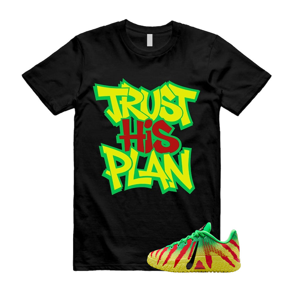 Ja 3 Explorer Green Spark Black University Red Dynamic Yellow 2026 Shirt To Match Trust His Plan T-Shirt