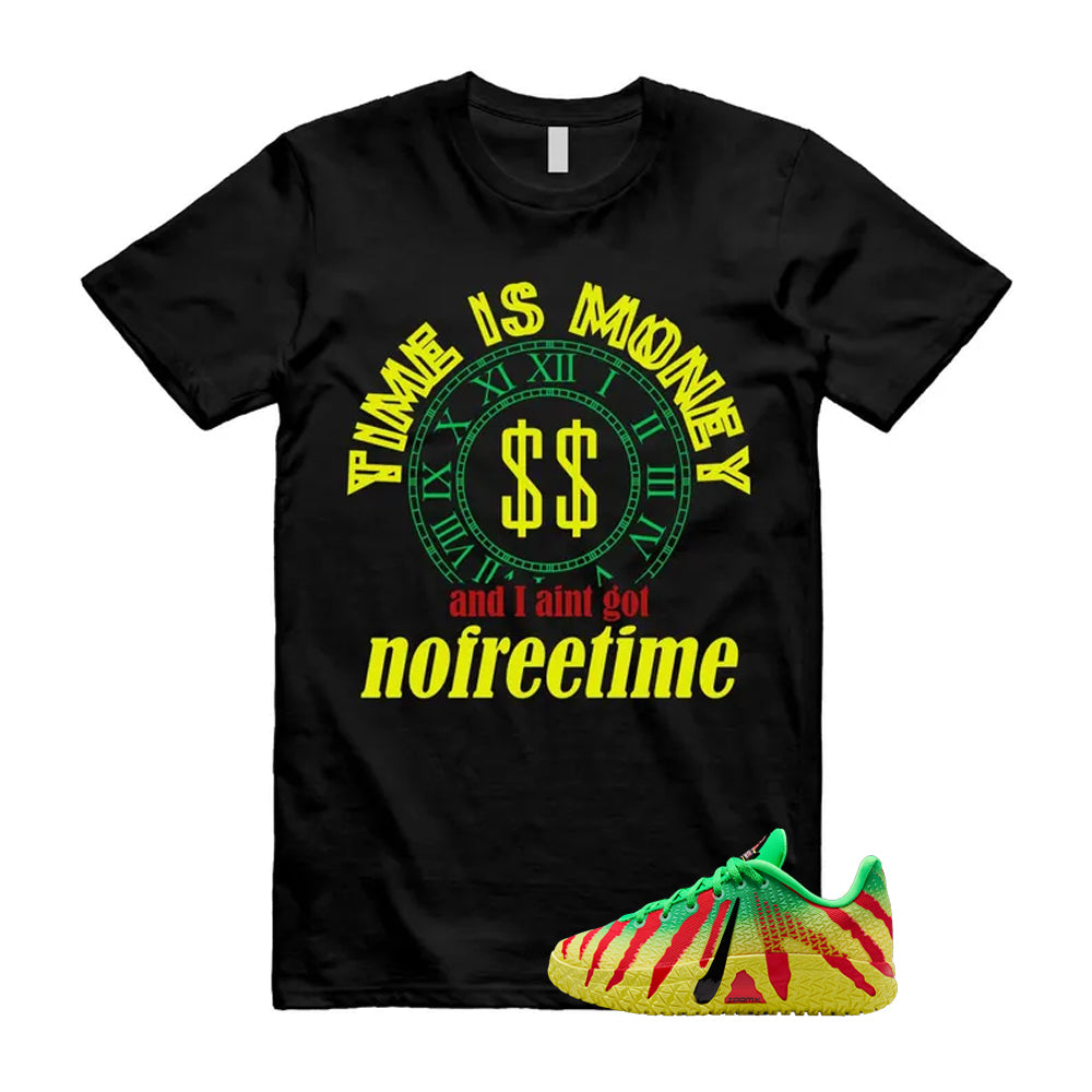 Ja 3 Explorer Green Spark Black University Red Dynamic Yellow 2026 Shirt To Match Time Is Money T-Shirt