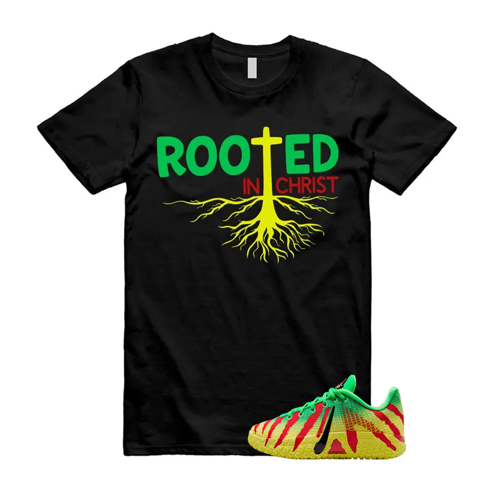 Ja 3 Explorer Green Spark Black University Red Dynamic Yellow 2026 Shirt To Match Rooted In Christ T-Shirt