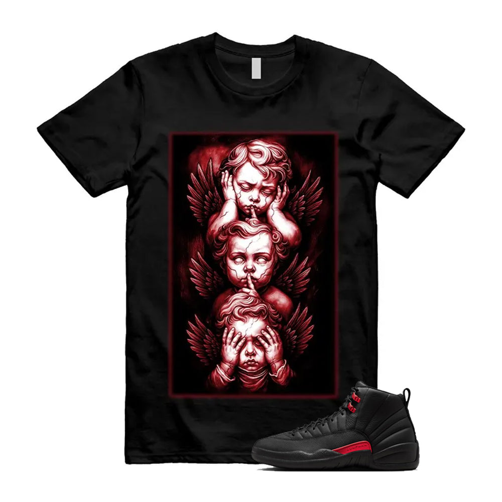 12 Bloodline in Black Varsity Red Shirt To Match No Evil T-Shirt 2026