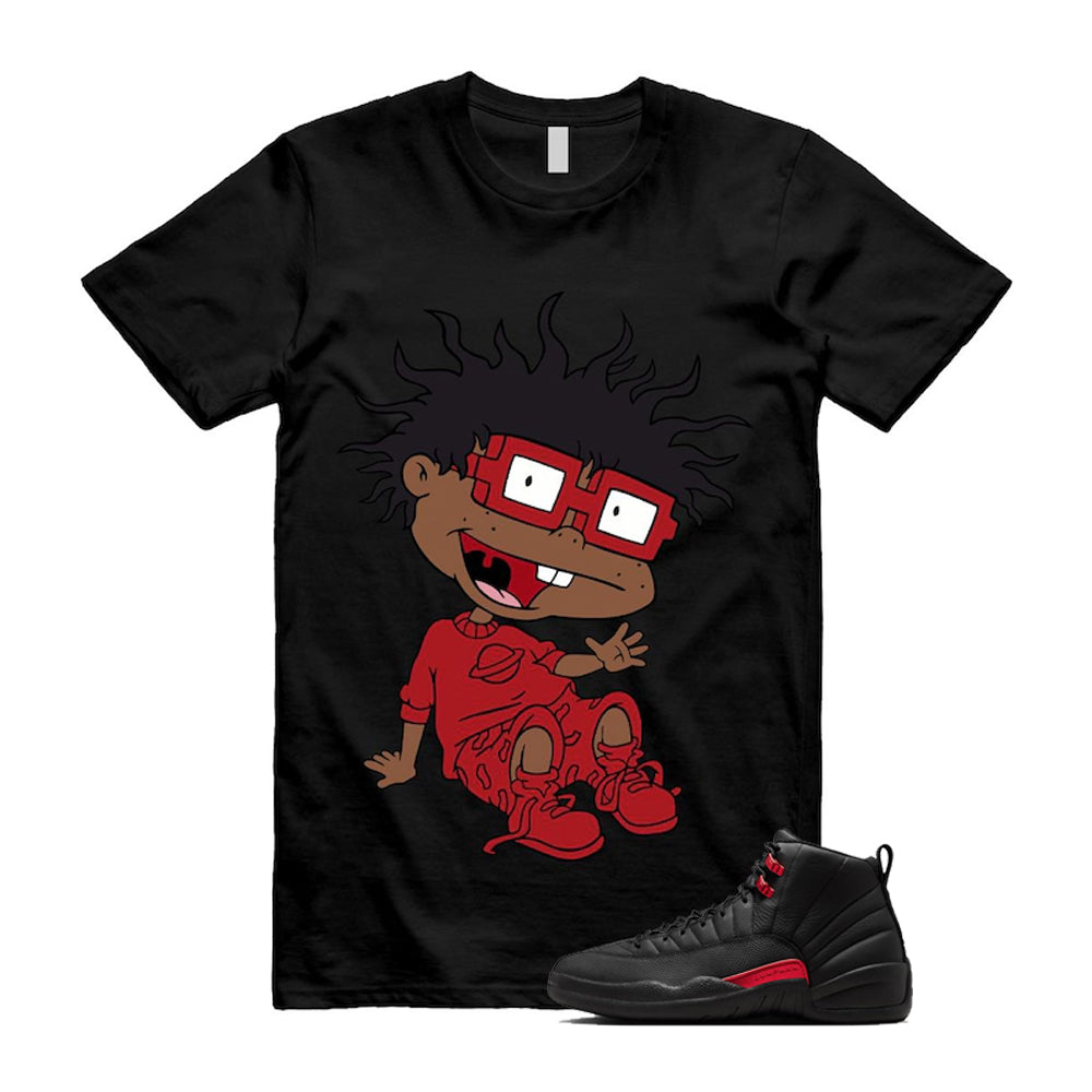 12 Bloodline in Black Varsity Red Shirt To Match Finster T-Shirt 2026