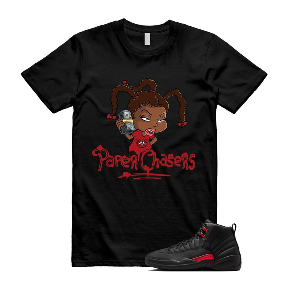 12 Bloodline in Black Varsity Red Shirt To Match Paper Chasers T-Shirt 2026