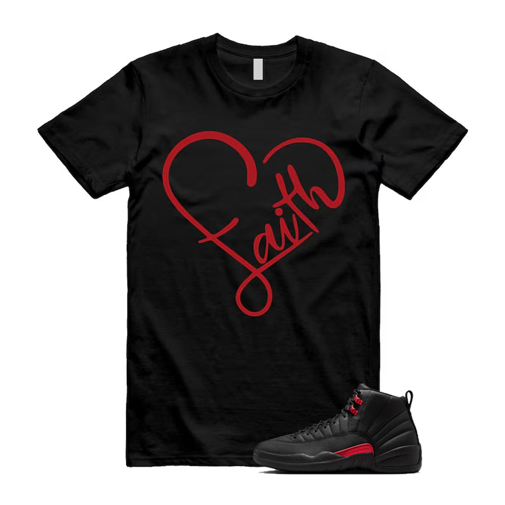 12 Bloodline in Black Varsity Red Shirt To Match Faith T-Shirt 2026