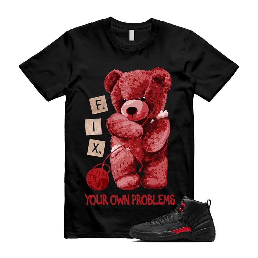 12 Bloodline in Black Varsity Red Shirt To Match Fix T-Shirt 2026
