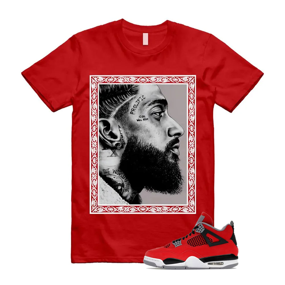 4 Toro Bravo Fire Red White Black Cement Grey 2026 Shirt To Match Nip T-Shirt