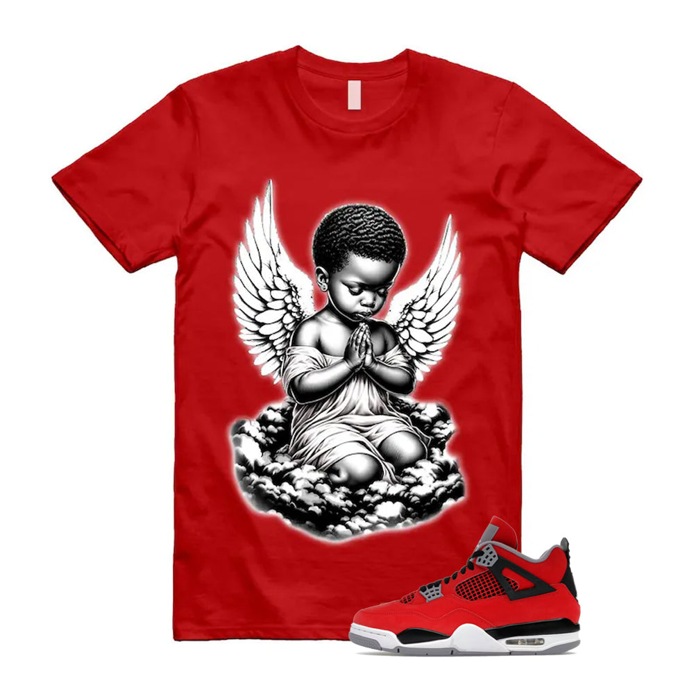 4 Toro Bravo Fire Red White Black Cement Grey 2026 Shirt To Match Angel T-Shirt