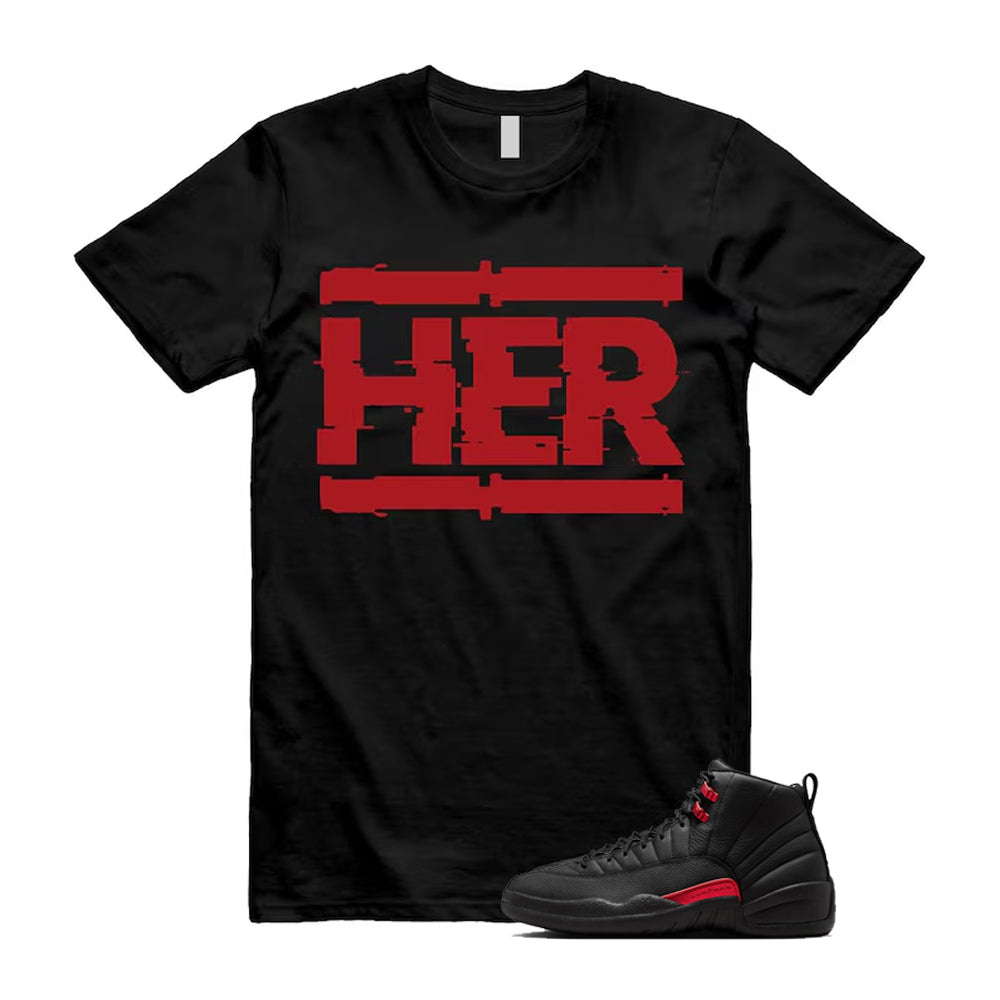 12 Bloodline in Black Varsity Red Shirt To Match Her T-Shirt 2026
