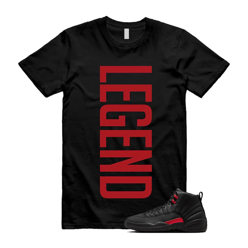12 Bloodline in Black Varsity Red Shirt To Match Legend T-Shirt 2026