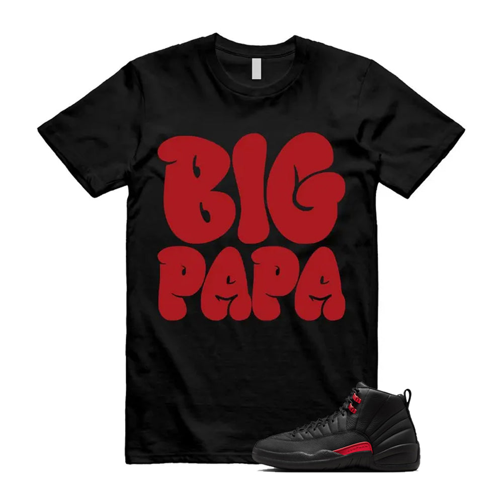 12 Bloodline in Black Varsity Red Shirt To Match Big Papa T-Shirt 2026