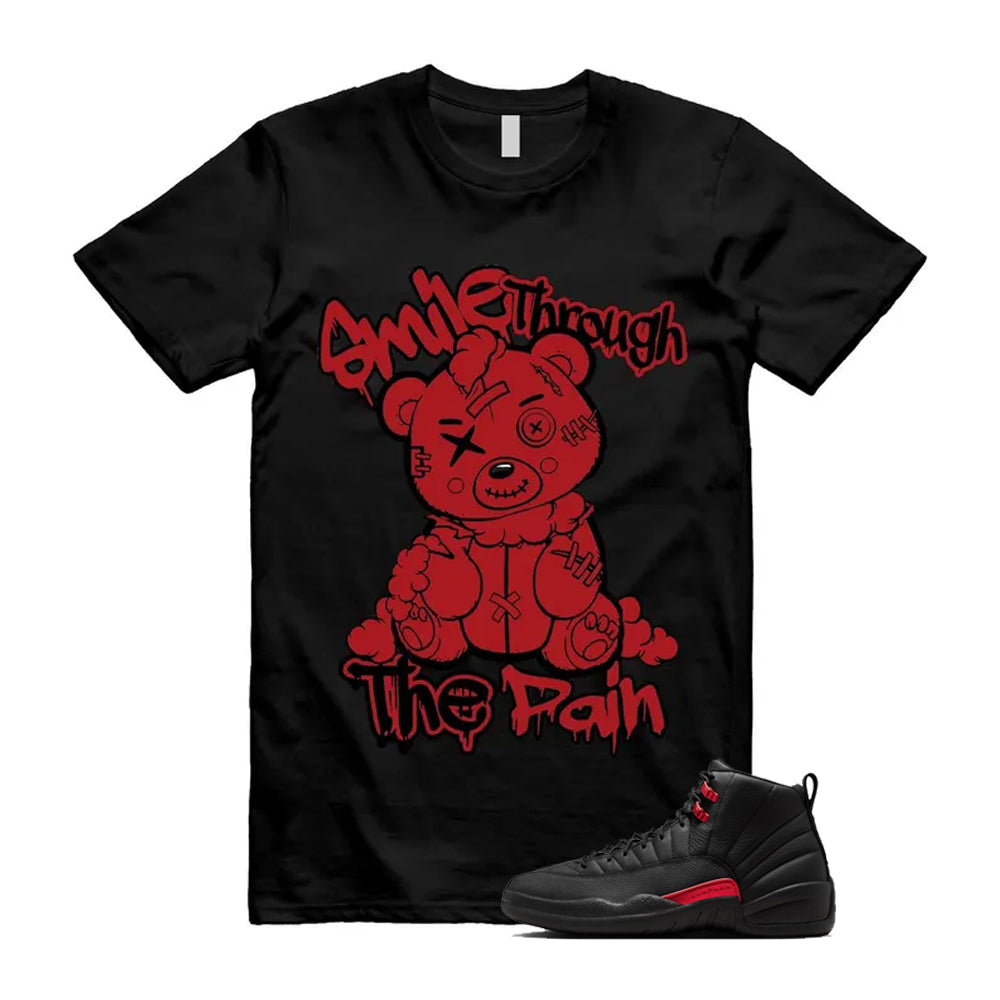 12 Bloodline in Black Varsity Red Shirt To Match Smile Through The Pain T-Shirt 2026