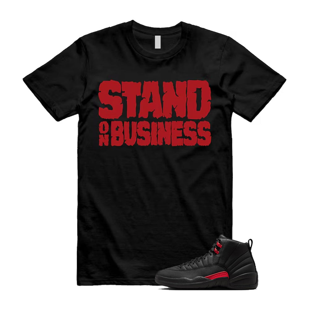 12 Bloodline in Black Varsity Red Shirt To Match Stand On Business T-Shirt 2026