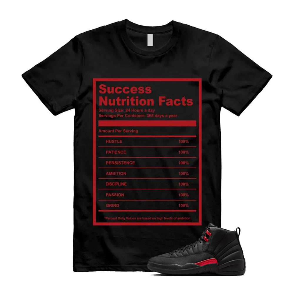 12 Bloodline in Black Varsity Red Shirt To Match Success T-Shirt 2026