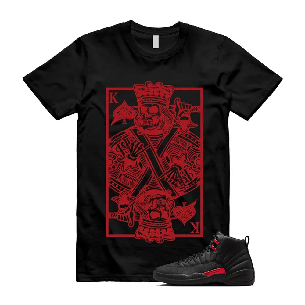 12 Bloodline in Black Varsity Red Shirt To Match King Card T-Shirt 2026