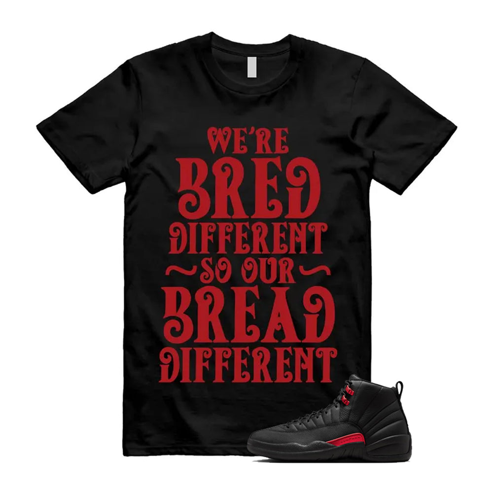 12 Bloodline in Black Varsity Red Shirt To Match Bread T-Shirt 2026