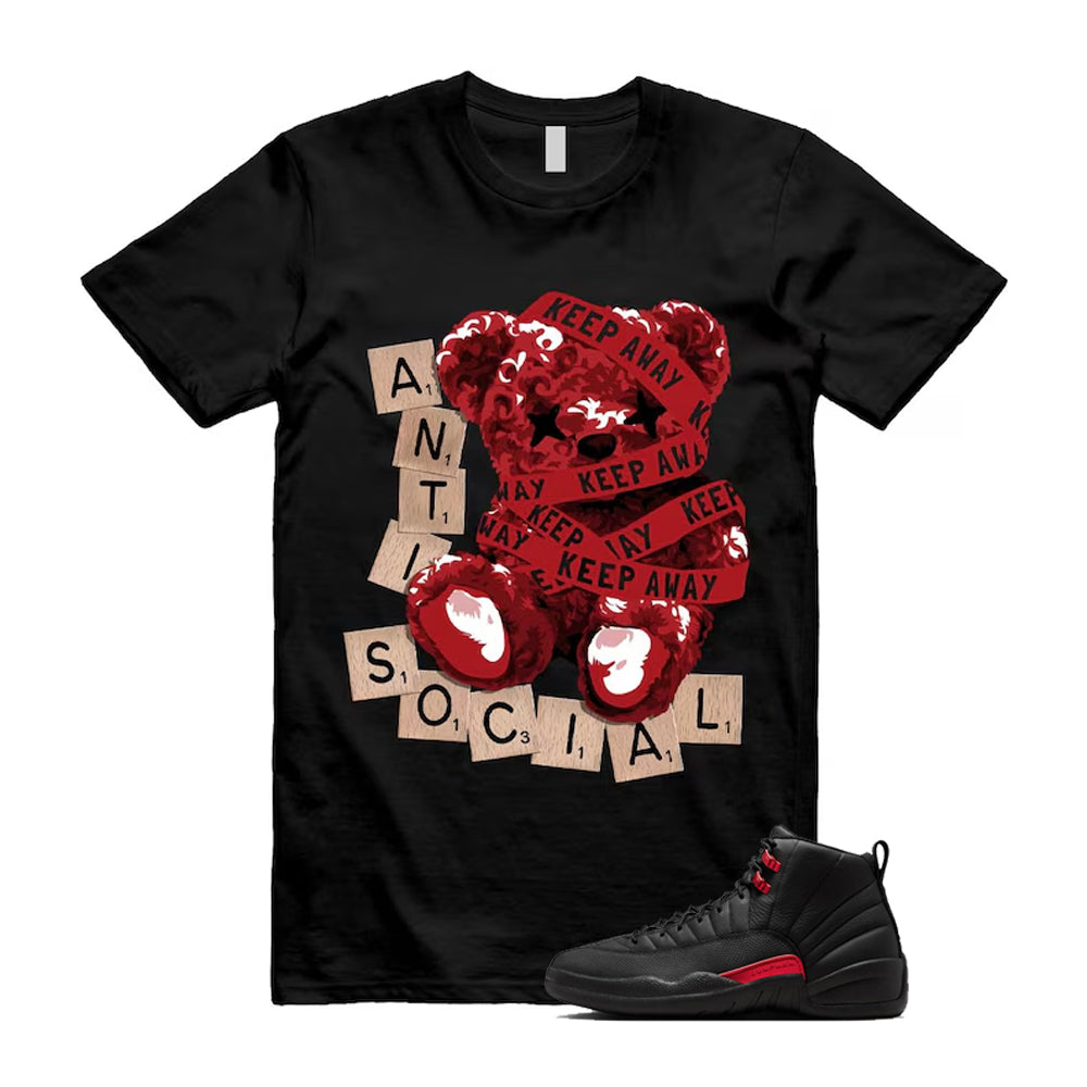 12 Bloodline in Black Varsity Red Shirt To Match Anti Social T-Shirt 2026