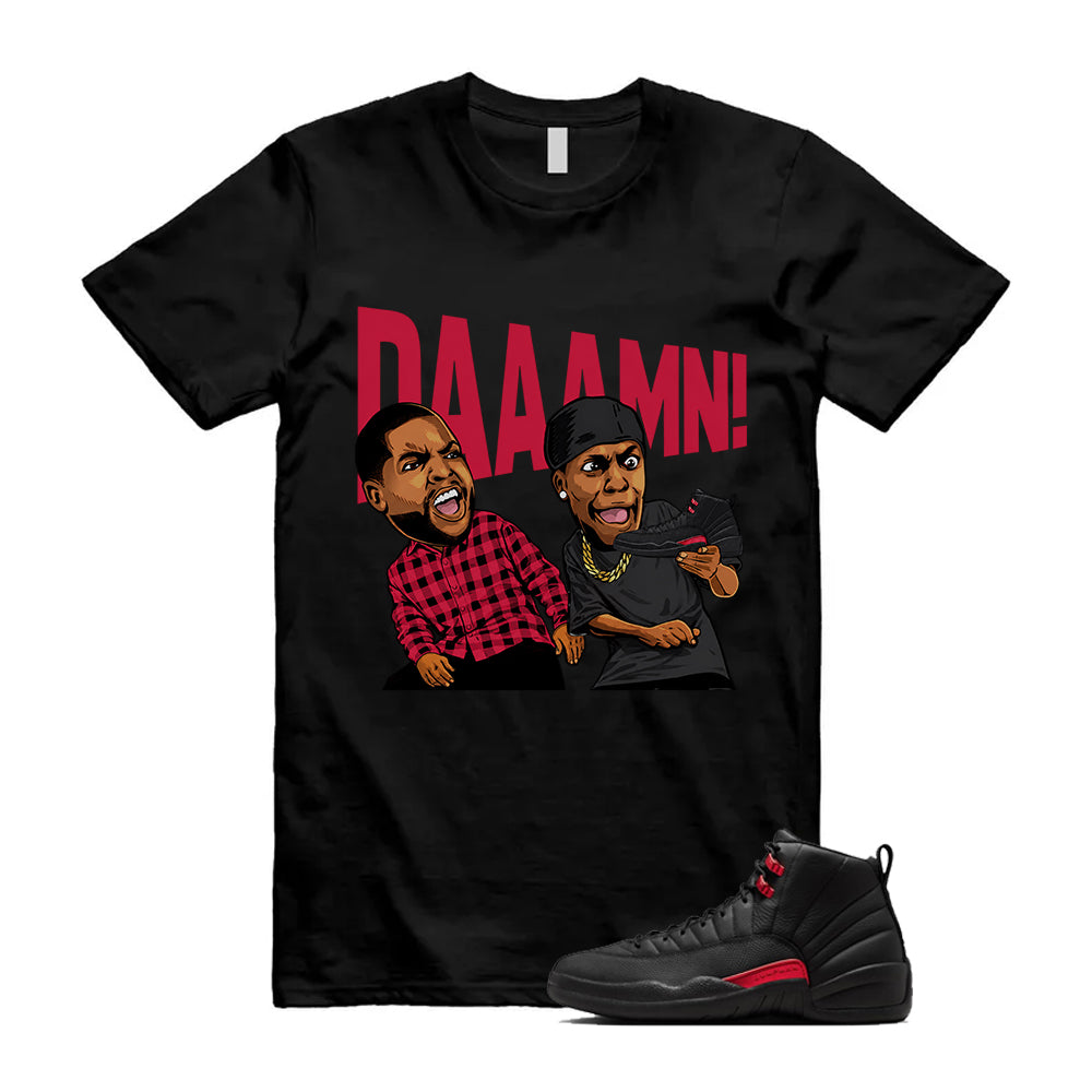 12 Bloodline in Black Varsity Red Shirt To Match Daaamn T-Shirt 2026