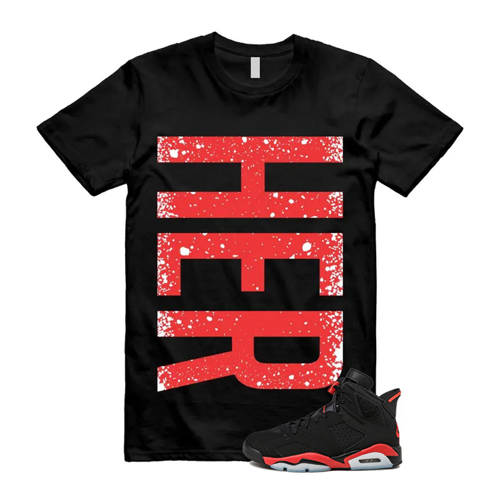 6 Infrared Salesman Black Red  Shirt To Match Her T-Shirt 2026