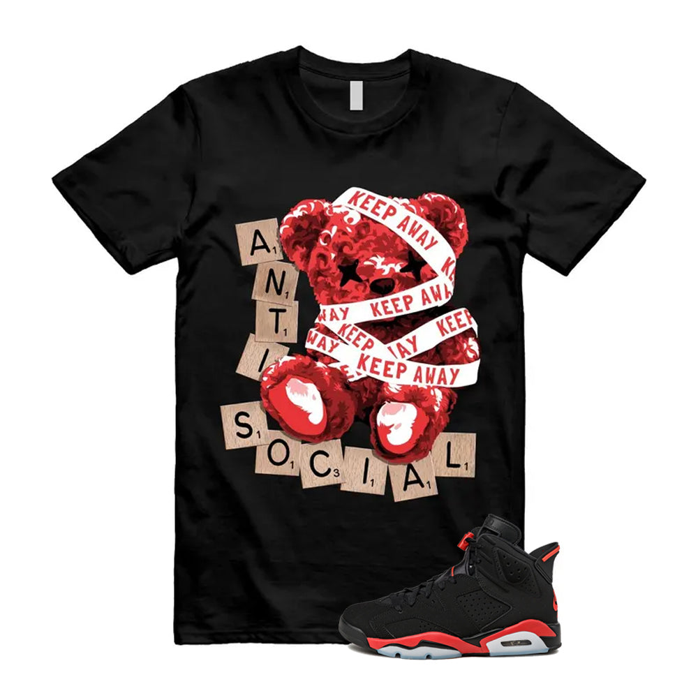 6 Infrared Salesman Black Red  Shirt To Match Anti Social T-Shirt 2026