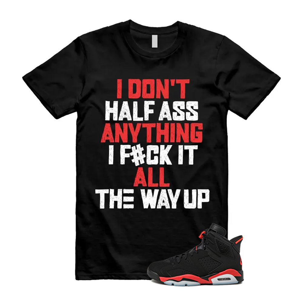 6 Infrared Salesman Black Red  Shirt To Match Half T-Shirt 2026