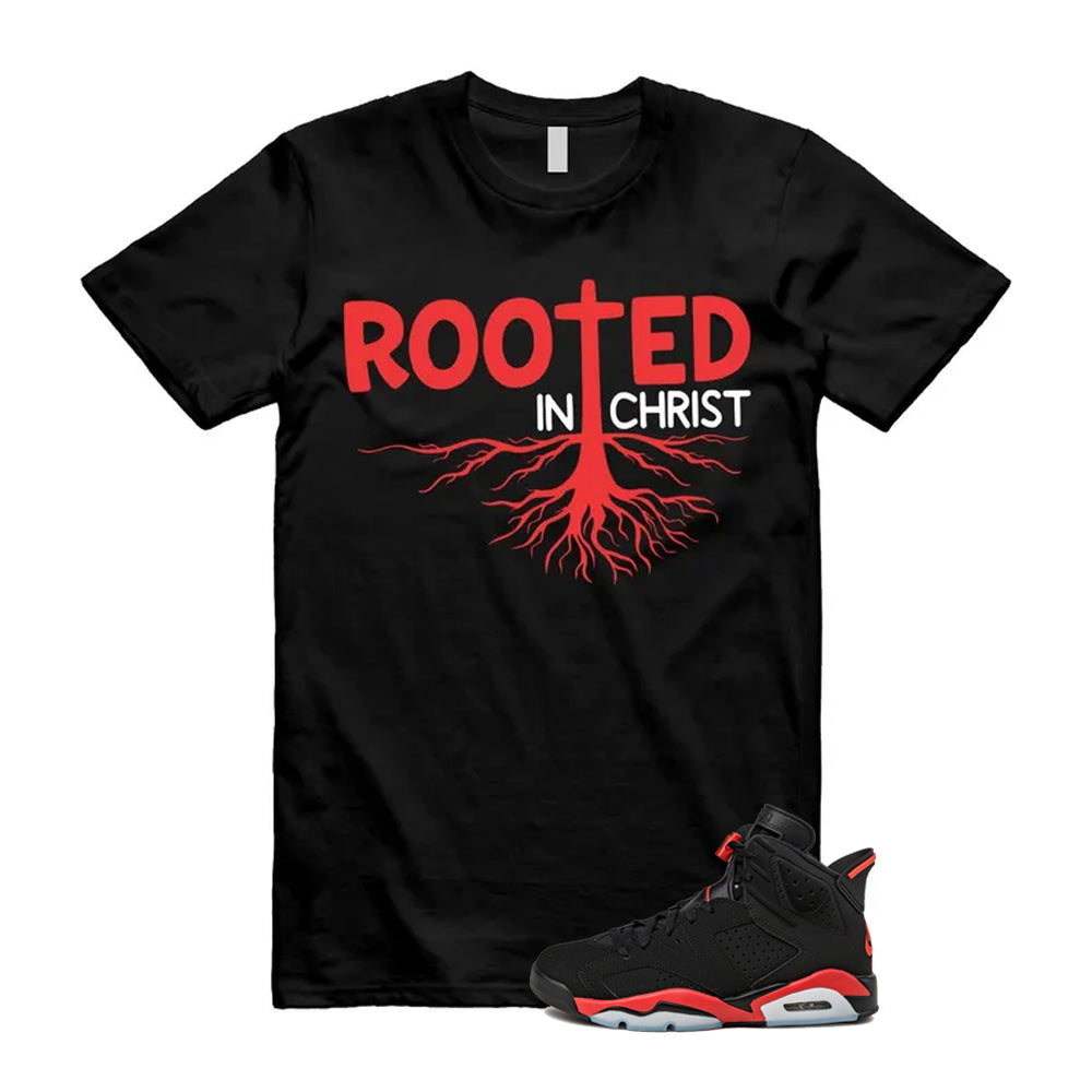 6 Infrared Salesman Black Red  Shirt To Match Rooted T-Shirt 2026