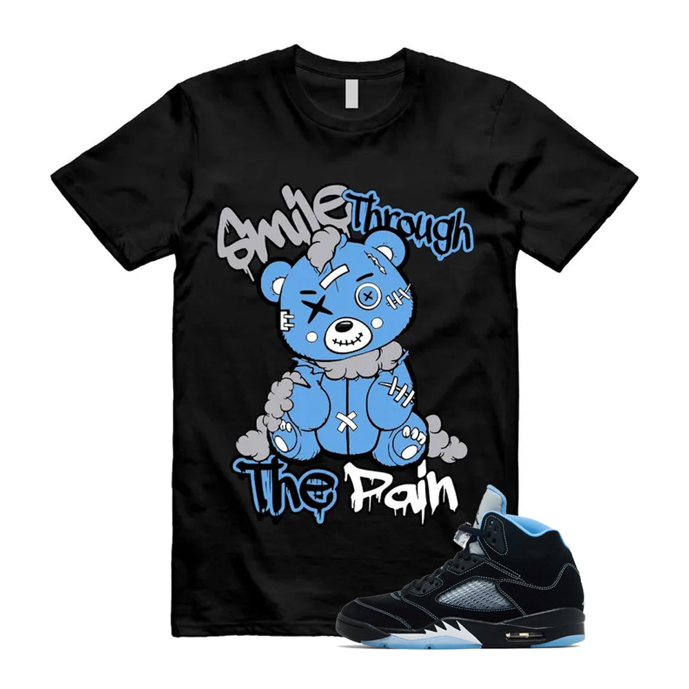 5 Black University Blue White 2026 Shirt To Match Smile Through The Pain T-Shirt
