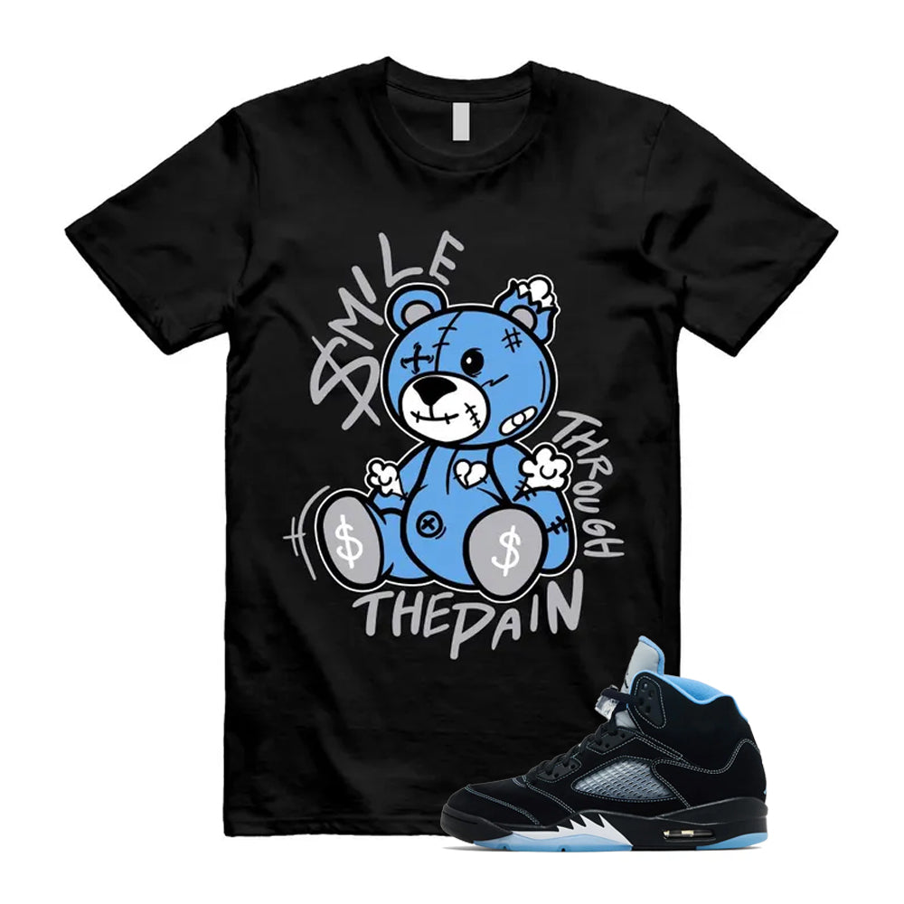 5 Black University Blue White 2026 Shirt To Match Smile Through The Pain T-Shirt