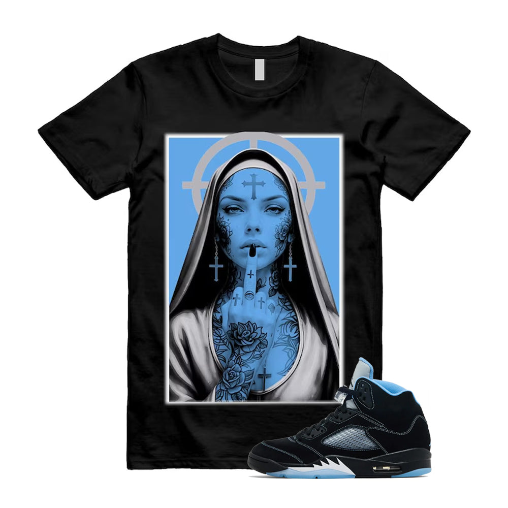 5 Black University Blue White 2026 Shirt To Match Nun T-Shirt