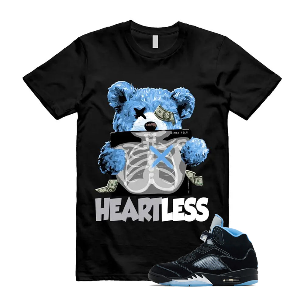 5 Black University Blue White 2026 Shirt To Match Heartless T-Shirt