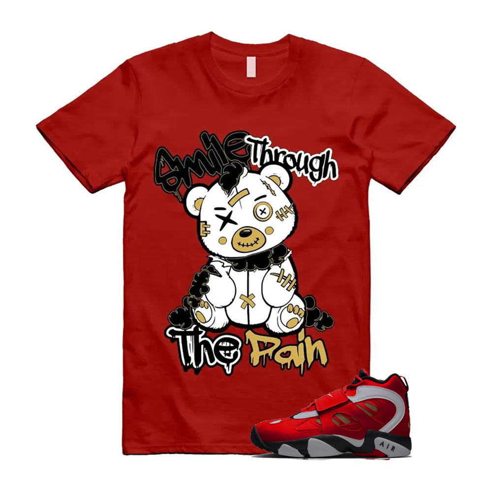 Air Diamond Turf 2 Red Gold Fire White Black 2026 Shirt To Match Smile Through The Pain T-Shirt