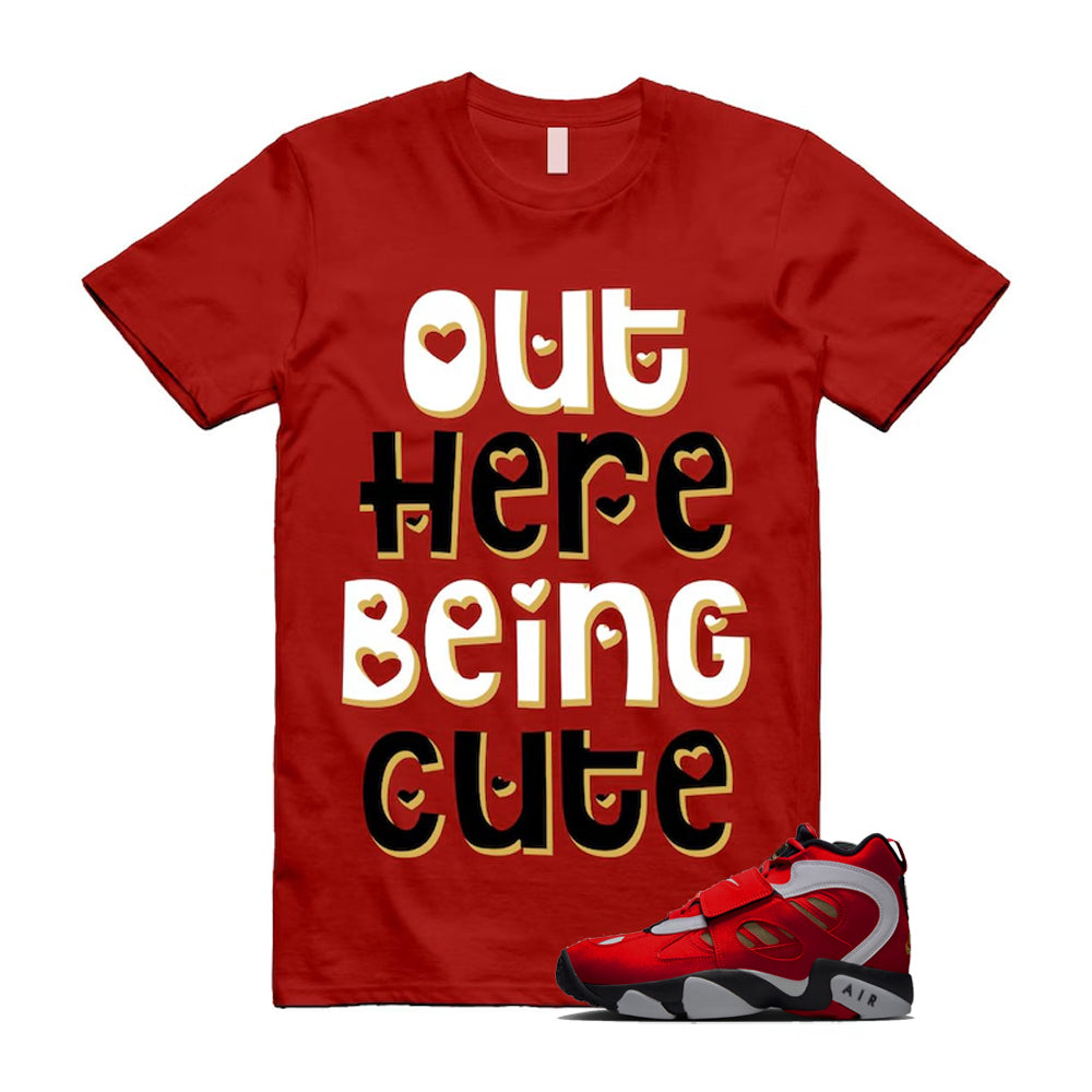 Air Diamond Turf 2 Red Gold Fire White Black 2026 Shirt To Match Out Here Being Cute T-Shirt