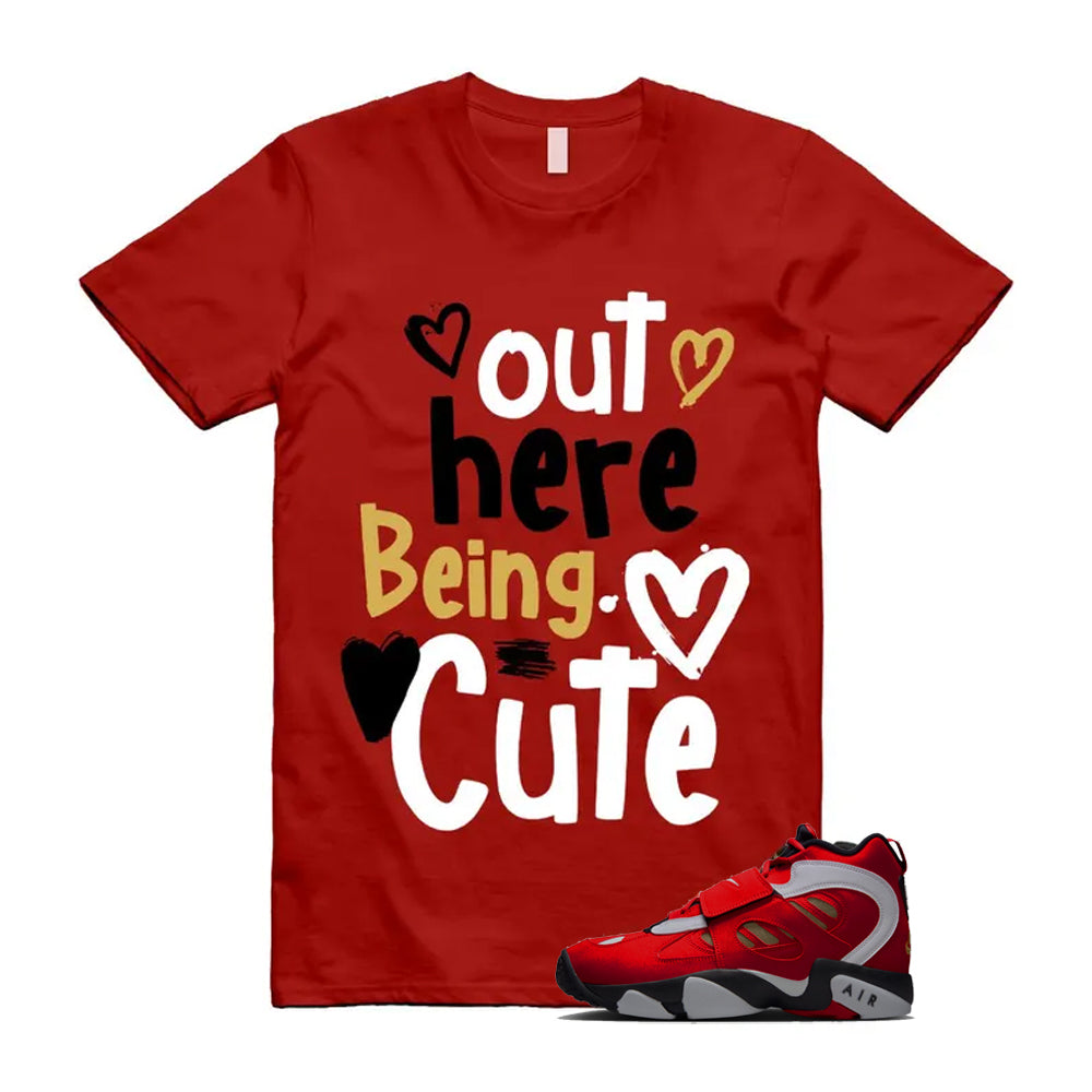Air Diamond Turf 2 Red Gold Fire White Black 2026 Shirt To Match Out Here Being Cute T-Shirt