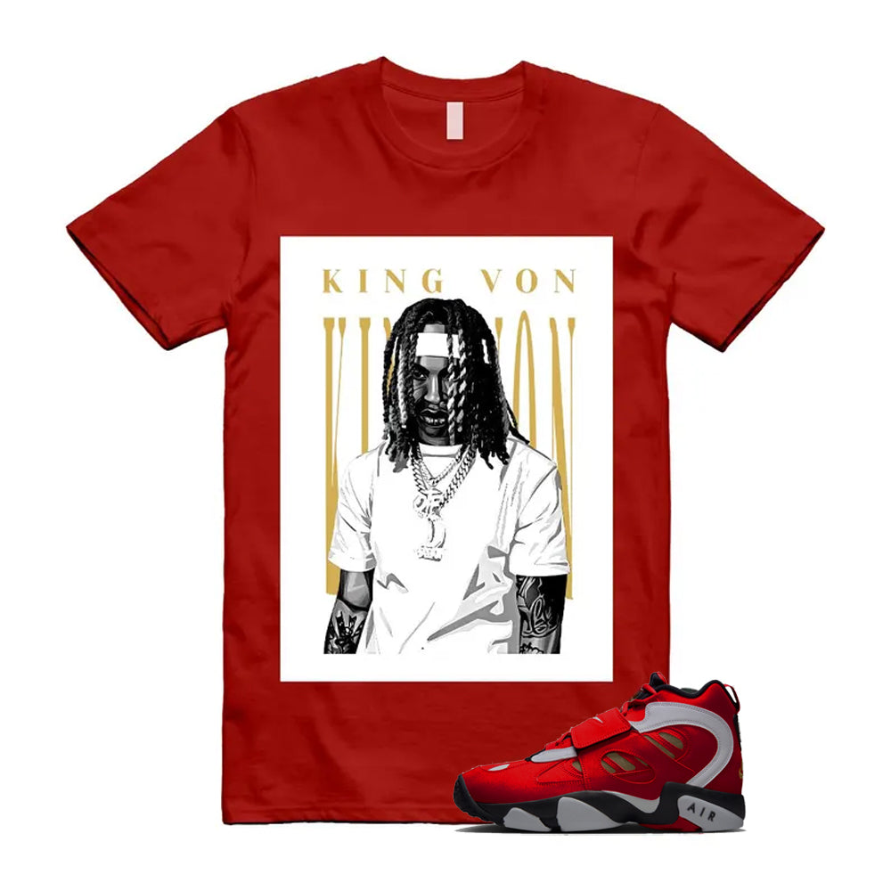 Air Diamond Turf 2 Red Gold Fire White Black 2026 Shirt To Match King Von T-Shirt