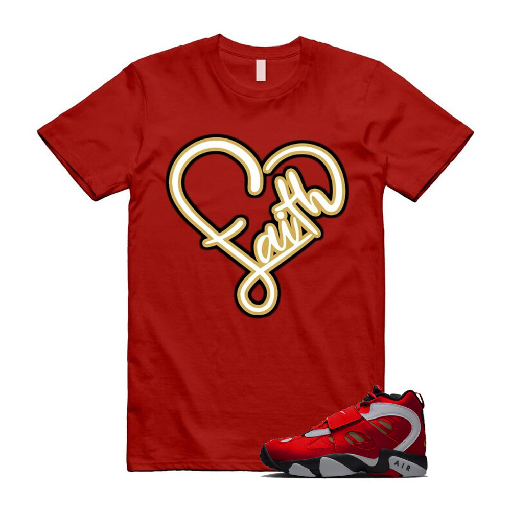Air Diamond Turf 2 Red Gold Fire White Black 2026 Shirt To Match Faith T-Shirt