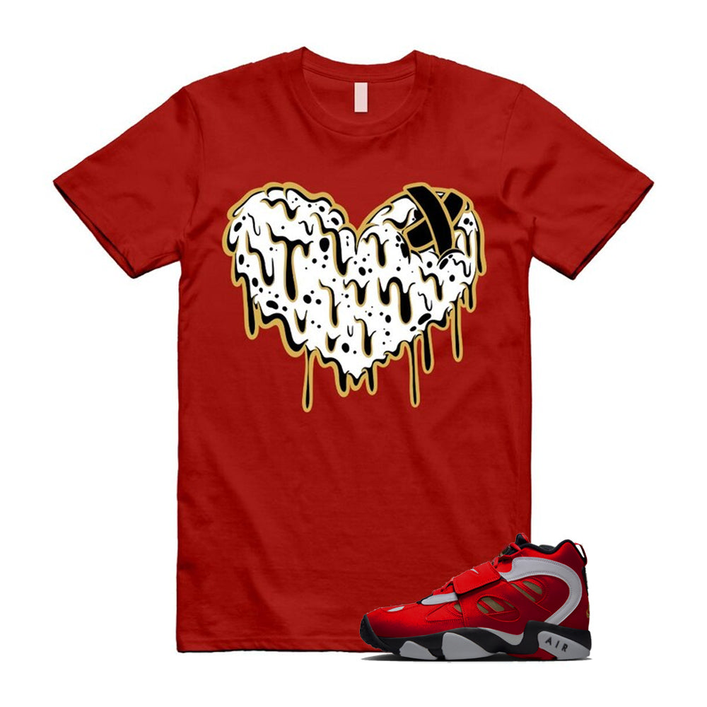 Air Diamond Turf 2 Red Gold Fire White Black 2026 Shirt To Match Drippy Heart T-Shirt