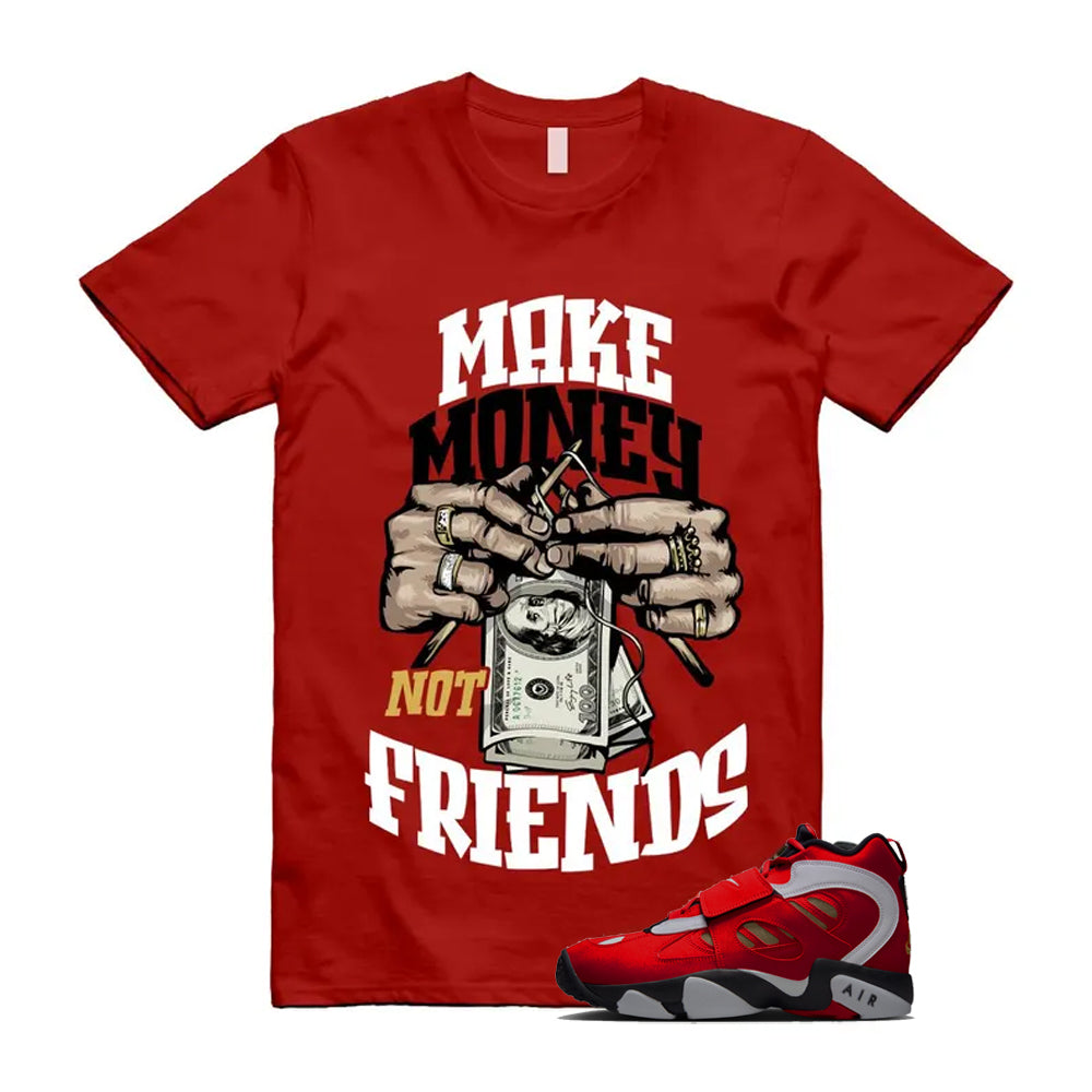 Air Diamond Turf 2 Red Gold Fire White Black 2026 Shirt To Match Make Money Not Friends T-Shirt