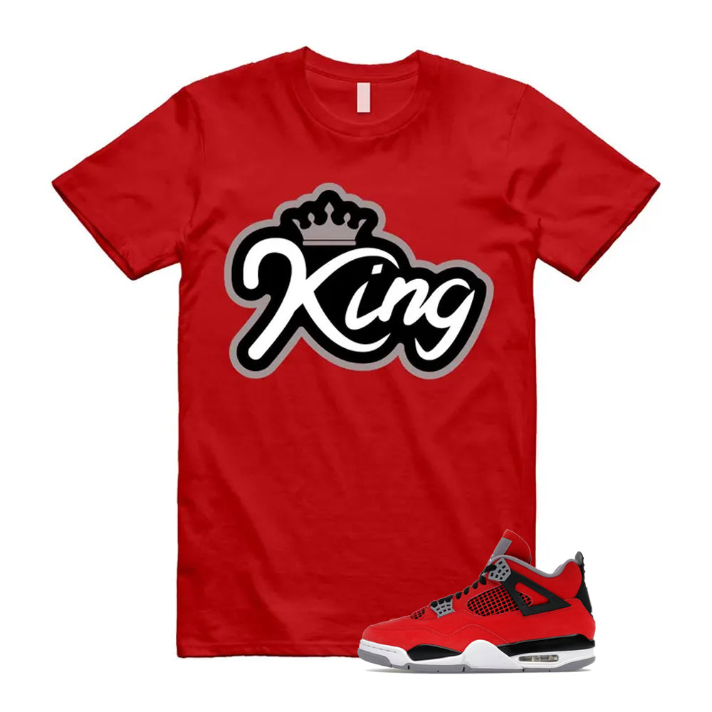 4 Toro Bravo Fire Red White Black Cement Grey 2026 Shirt To Match King T-Shirt
