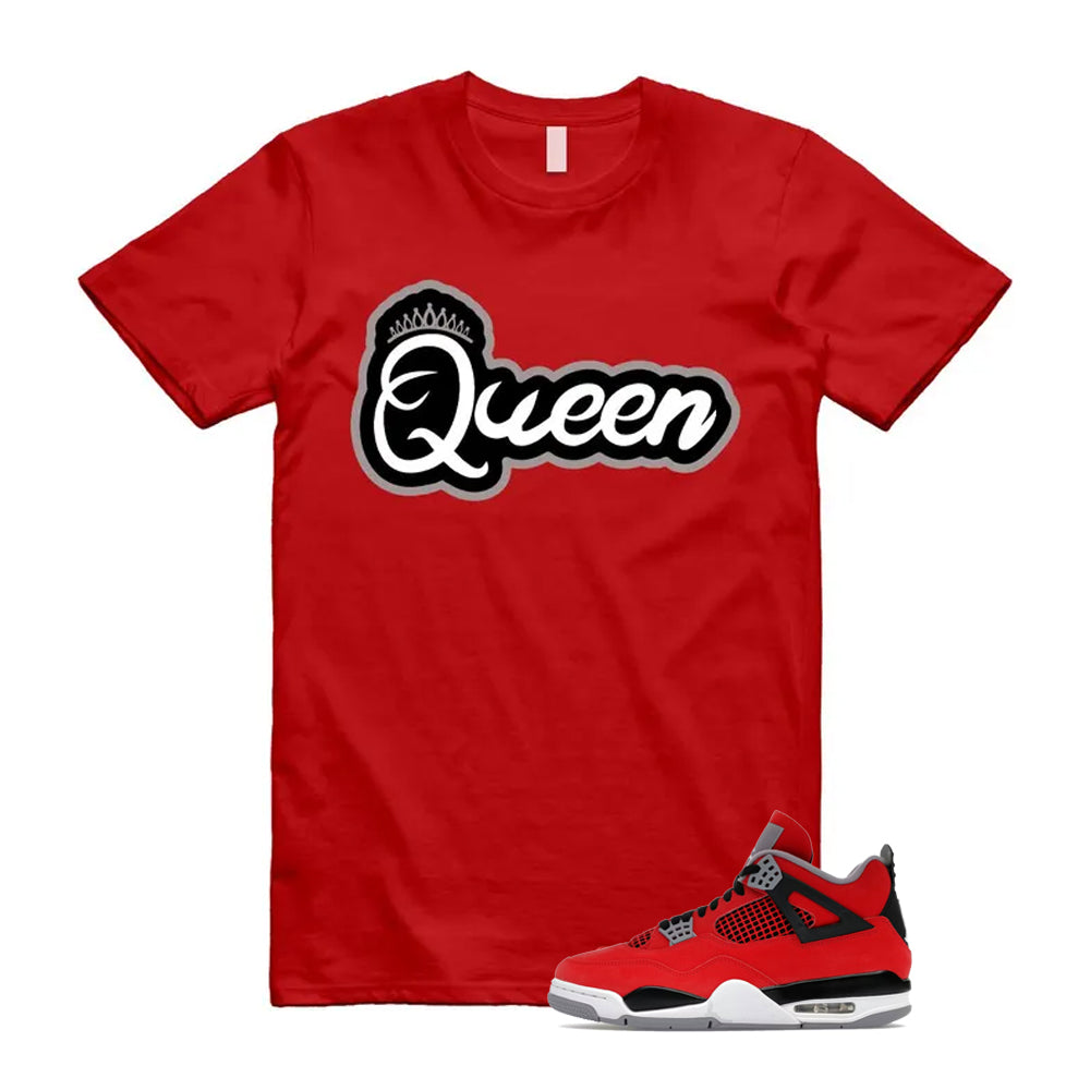 4 Toro Bravo Fire Red White Black Cement Grey 2026 Shirt To Match Queen T-Shirt