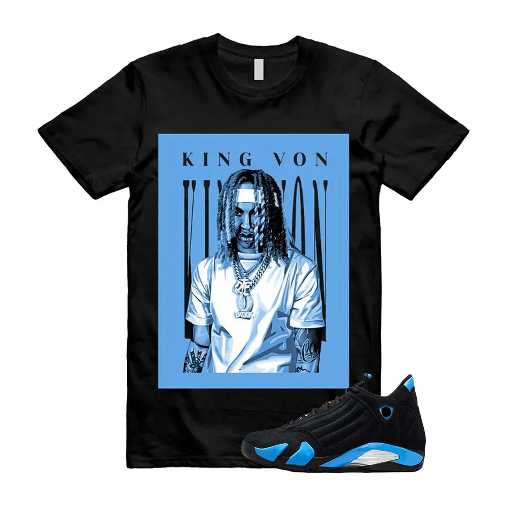 14 Black University Blue 2026 13 Shirt To Match King Von T-Shirt